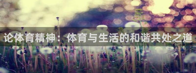 谈球吧体育：论体育精神：体育与生活的和谐共处之道