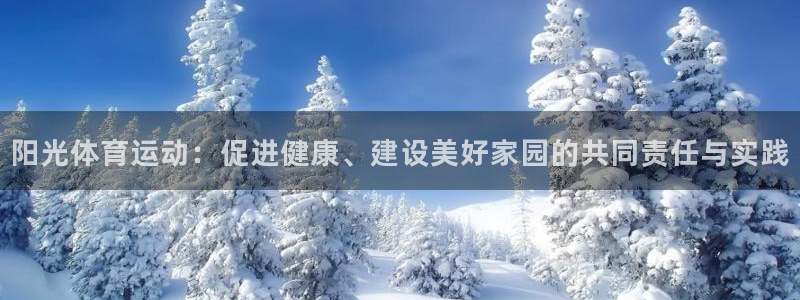 谈球吧体育官网：阳光体育运动：促进健康、建设美好家园的共同责任与实践